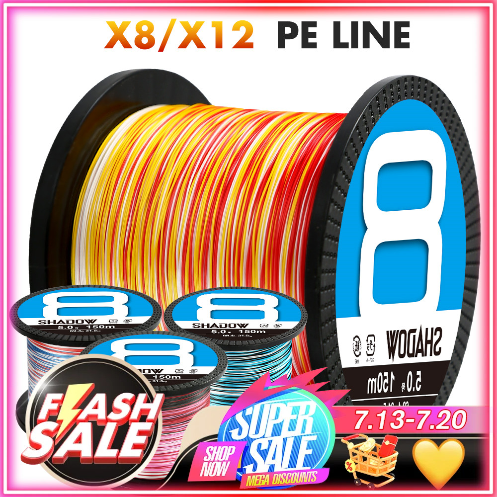 ZUKIBO X8 X12 Strands Braided Multifilament PE Fishing Line 1000M 500M 300M Super Strong for