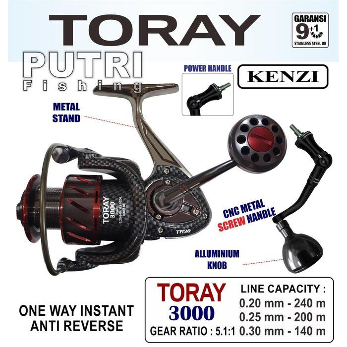 REEL KENZI TORAY 2000 3000 4000 5000 SPINNING