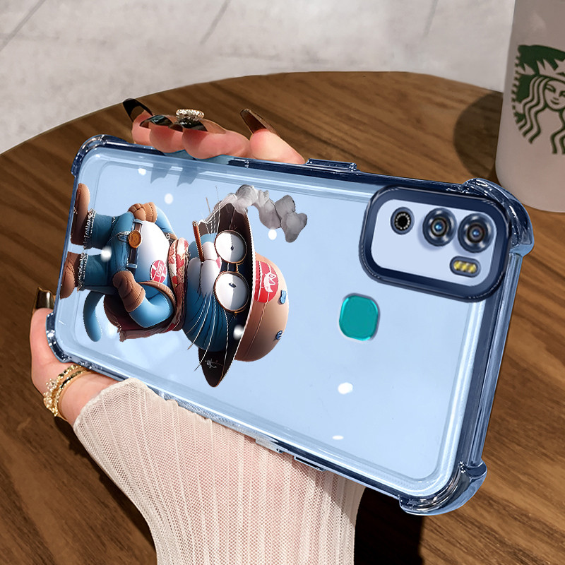 Casing Hp untuk Infinix Hot 9 Play Hot 10 Play Hot 11 Play Case Casing Merokok Anime pola Cesing HP 