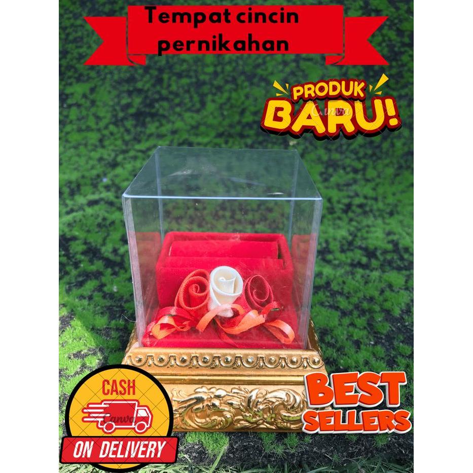 Kotak cincin lamaran /kotak cincin nikahan/tempat cincin pernikahan /kotak cincin pernikahan tutup