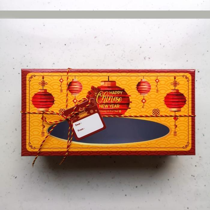 Box Bolu Gulung Cakebox Dus Kotak Kue Brownies Imlek CNY Cookies DG1