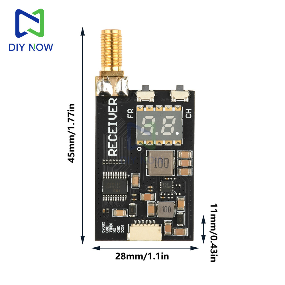 Rx3364 3.3G Wireless Fpv Image Transmission Module, Analog Wireless Audio And Video Transmission