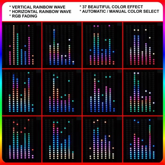 Thebest- Spectrum Analyzer Modul DMS-307 V3 7 Band Music Analyzer