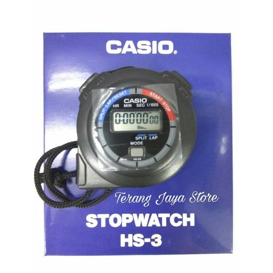 Stopwatch Casio HS-3 Alat pengukur waktu Casio HS3 Stopwatch Casio HS 3 (ORIGINAL 100%)