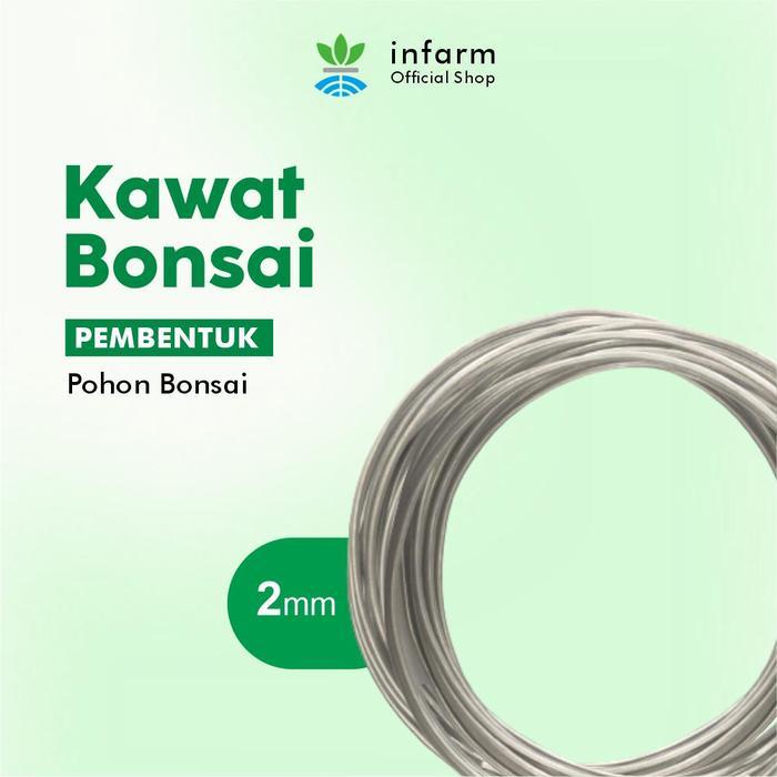 INFARM - Kawat Ikat Bonsai Aluminium 2MM per Meter untuk Tanaman Bonsai kawat bonsai aluminium,