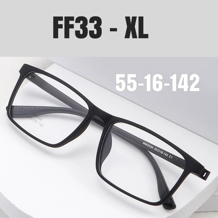 Kacamata Korea FF33 ORIGINAL Black Full Frame Kaca mata Minus Pria