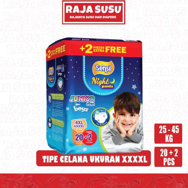 SENSI NIGHT PANTS XXXXL20+2 BOY - RAJA SUSU
