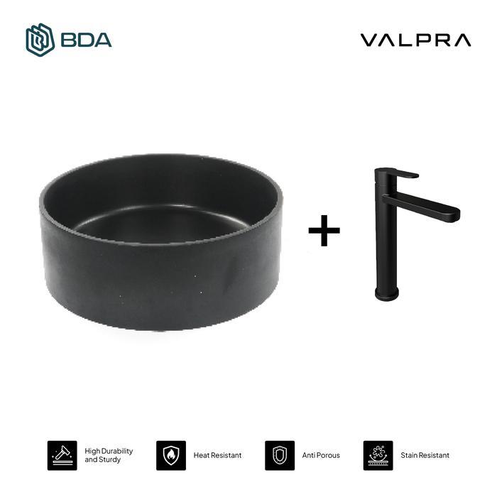 Valpra Wastafel Cuci Tangan Wastafel Kamar Mandi Wastafel Meja Wastafel Granit Oval V GB 3838