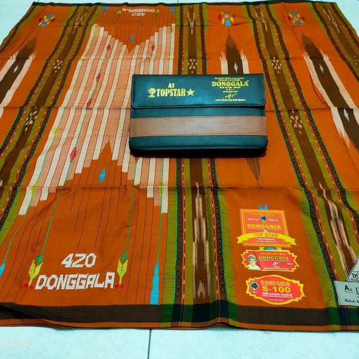 Sarung Lamiri /Donggala Sgt Songket Gunung Timbul Full Sutra Lembut Motif Mewah Free Tas
