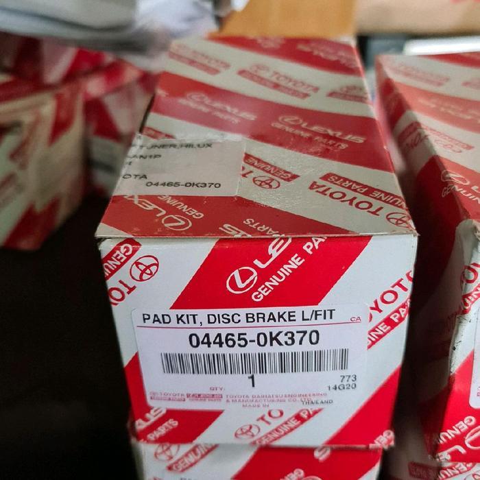 Kampas Rem Depan Fortuner VRZ SRZ 04465-0K370