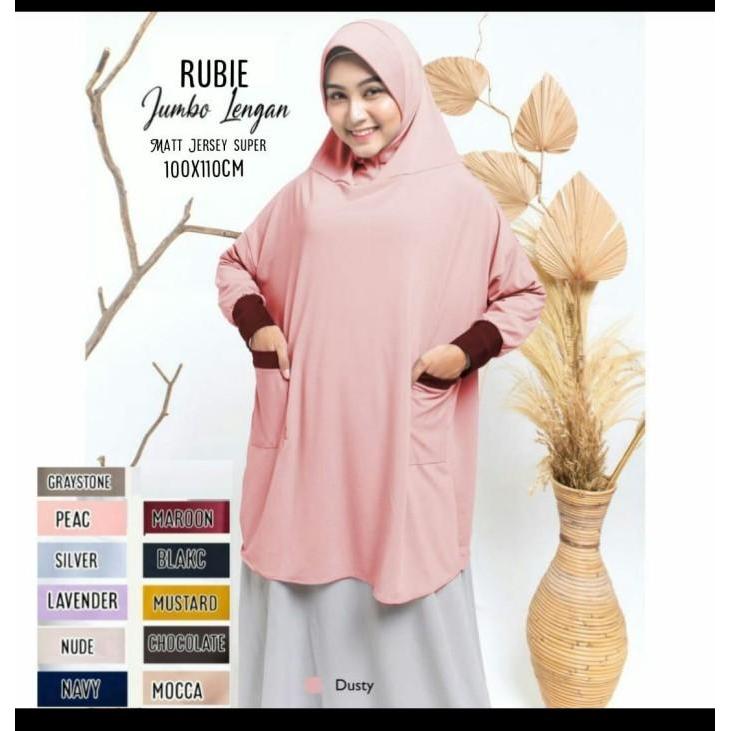 Thebest- Hijab Jilbab Lengan Syari Jumbo RUBIE