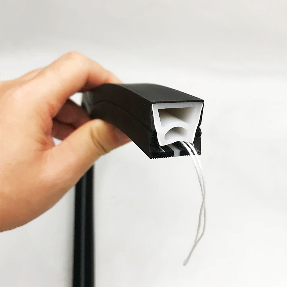 Black Led Neon Silica Gel Tube Soft Rope Tube IP67 Waterproof For WS2812B SK6812 WS2811 5050 RGB