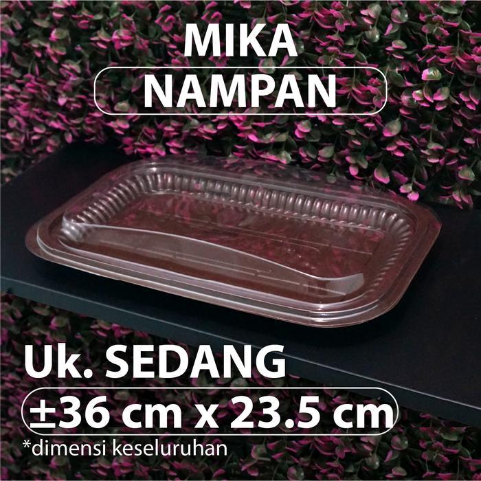 Mika Nampan Plastik Sedang - Nampan Kue Kering Basah - Nampan Tray