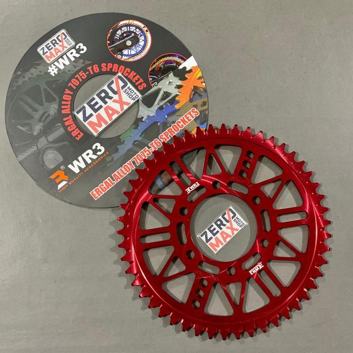 Gear Belakang Wr3 520 50T 520-50T Kawasaki Zx25R Zx-25R Zx 25R Merah
