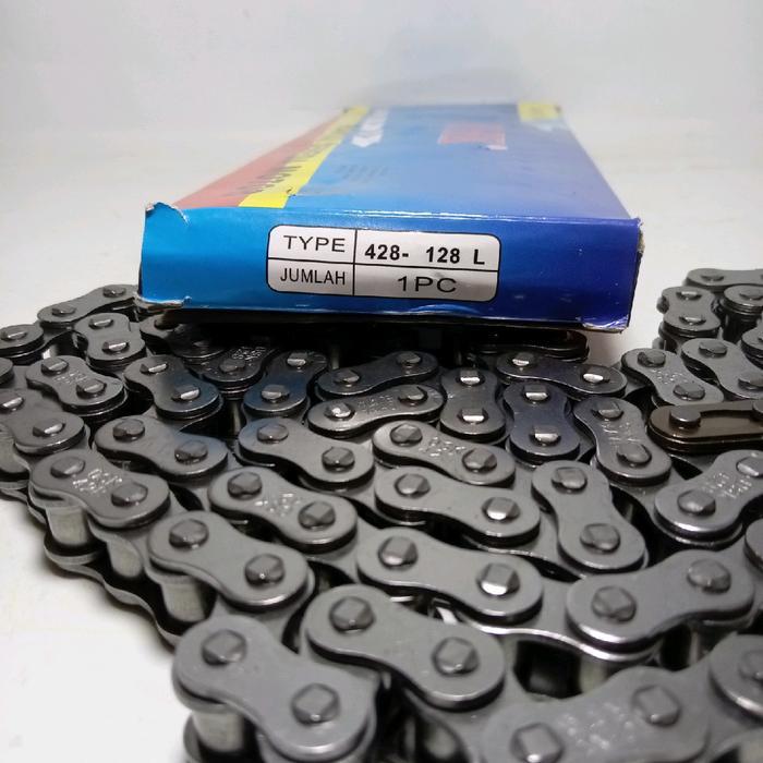 RANTAI RODA 428-128 UNTUK SATRIA 2 TAK BISON SCORPIO DLL GIR MOTOR MOTORCYCLE