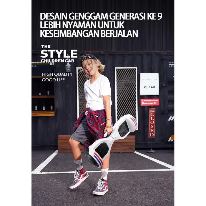 Hoverboard Self-Balancing 10 Inch - Skuter Listrik 2 Roda untuk Dewasa, Pria & Wanita, Portable