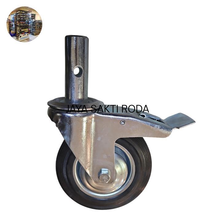 Roda scaffolding 6 inch karet BARU