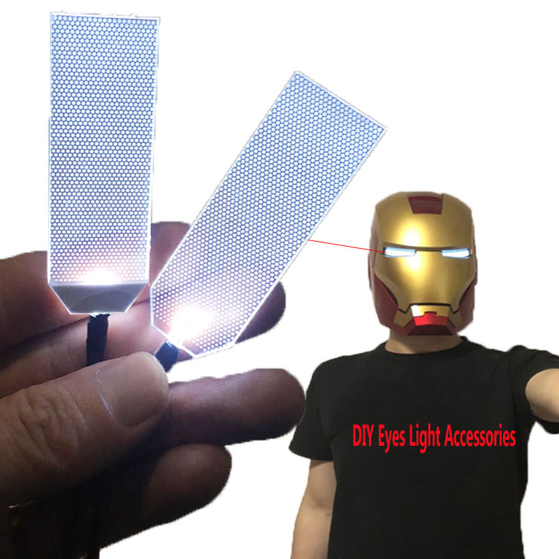 Halloween Mask Diy Led Light Eyes Kits For Tony Stark Helmet Eyes Light White Cosplay Masks
