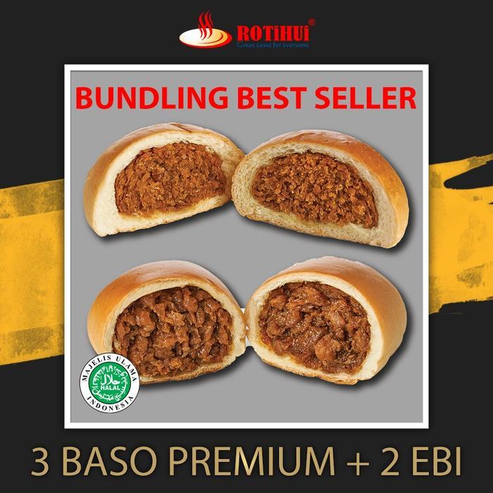 DISKON BUNDLING BEST SELLER 3 BASO AYAM PREMIUM 2 ROTI EBI PONTIANAK ROTIHUI