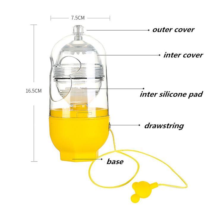 Vixplorn-Golden Egg Maker Egg Scrambler Shaker Alat Pengocok Telur Tarik Golden Egg Maker Egg