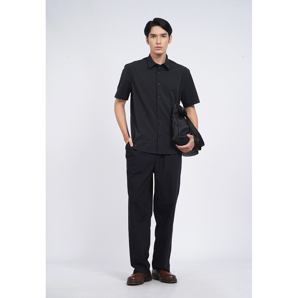 Executive 4-Way Stretch Short Sleeve Shirt Black