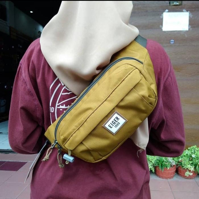Waistbag Minimalis Tas Pinggang Eiger Sender 3.0 Waistbag Selempang Pria Wanita Original