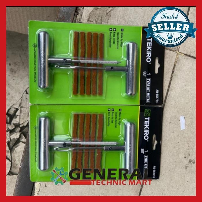 Alat tambal ban tubles set gagang besi TEKIRO original