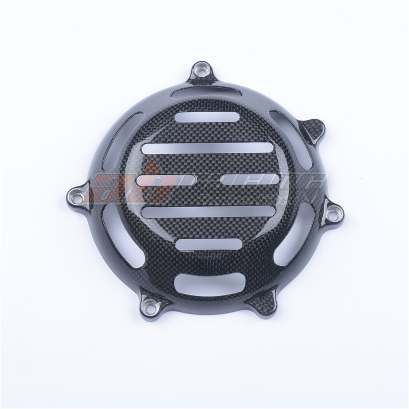Side Engine Generator Clutch Case Cover Fairing Dry Clutch For All Ducati Full Carbon Fiber 100%
