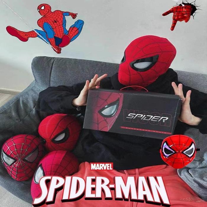 Dufft TosBisa BerkedipTopeng Spiderman Mask / Topeng Spiderman Anak / Topeng Spiderman Dewasa /