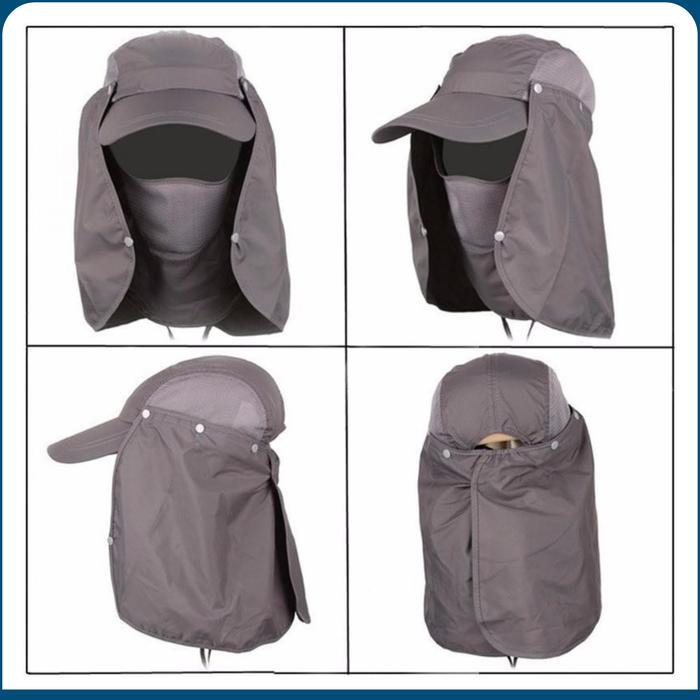 Topi Pancing Topi Gunung Outdoor Pria Wanita Tentara Jepang Anti Uv Matahari #Gratisongkir