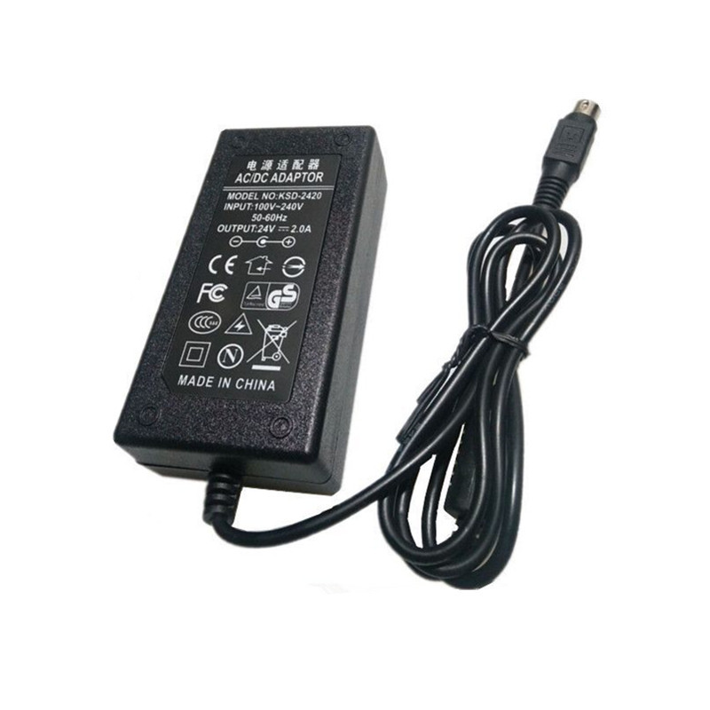 24V 2A 4Pin AC DC Adapter Charger For Canon Scanner DR-F120 DRF120 DR-M140/M160/M1060 MG1-4892 MG1-4