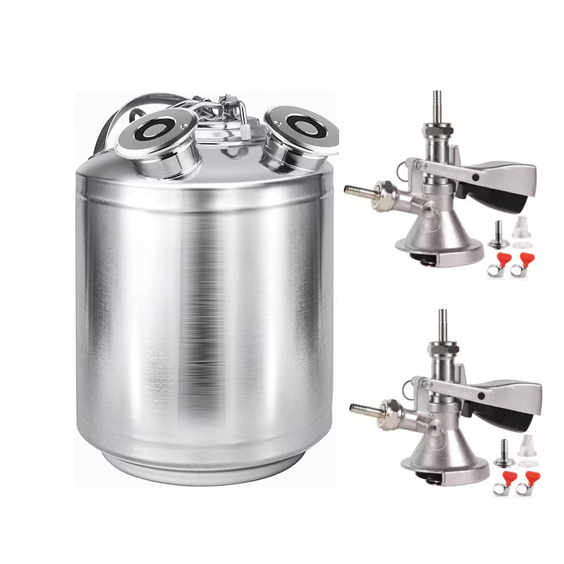 10L Cleaning Keg & A Type Keg Coupler Dispenser for Beer Line Cleaning