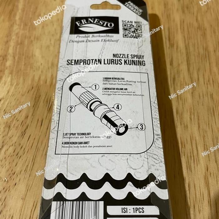 "New" Semprotan air lurus kuningan ERNESTO / semprotan air putar kuningan