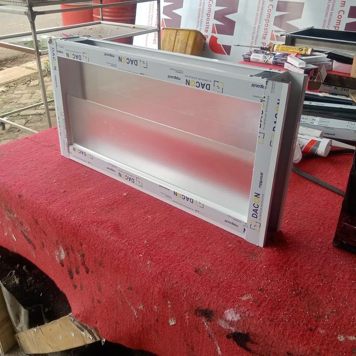 Boven aluminium 30x60 kaca zigzag 3 inci gratis palet