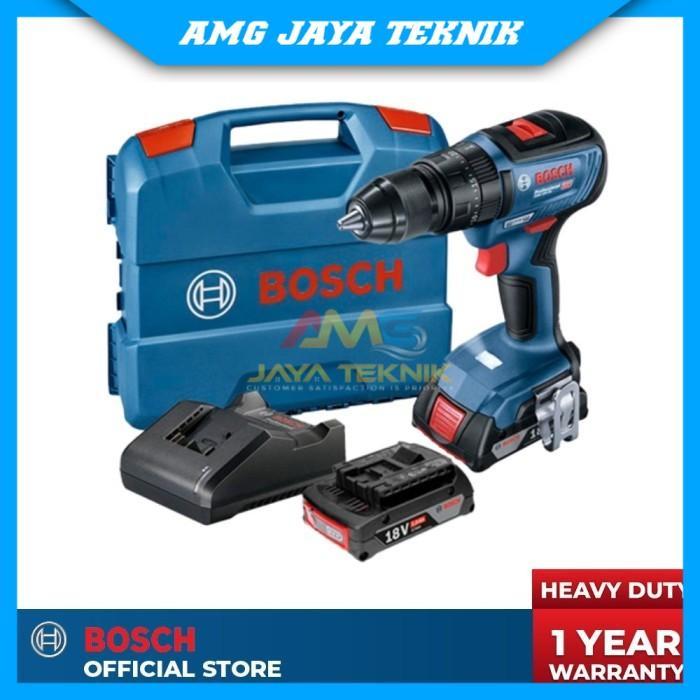 Mesin Bor Tembok Baterai Cordless Drill Brushless Bosch GSB 18V-50