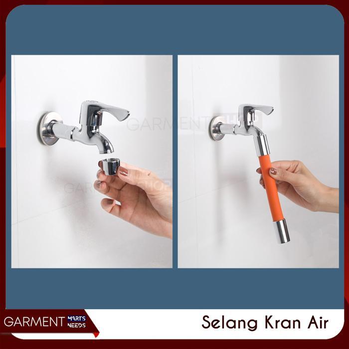 "New" Sambungan Kran Air Fleksible Selang Flexible 360 Derajat Extention Cuci Muka Kaki Wastafel