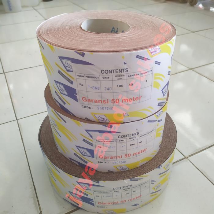 amplas bangunan meteran taiyo / amplas rol taiyo / amplas roll taiyo 50 meter