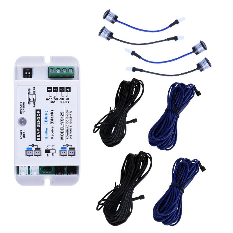 single beam Automatic door opener safety beam sensor,infrared photocells photo beam sensor for