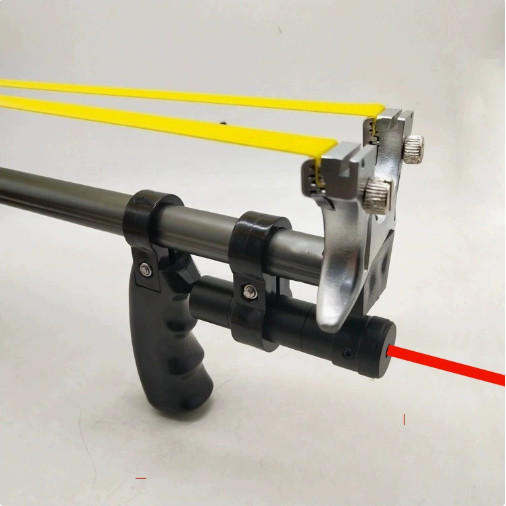 Metal Laser Catapult High Elasticity Long-distance Shooting Catapult Outdoor Sports Practice Axe