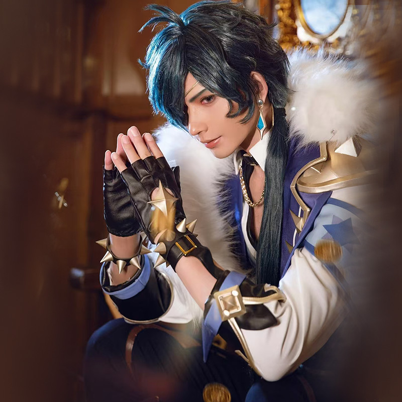 MIHAYO GENSHIN IMPACT KAEYA ALBERICH COSPLAY COSTUME MEN HALLOWEEN COSTUME ADULT PARTY ROLE PLAY