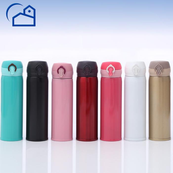 Termos KANCING POLOS 400ml - Botol Minum Tahan Panas & Dingin / Thermos Botol Minum Vacuum Tumbler