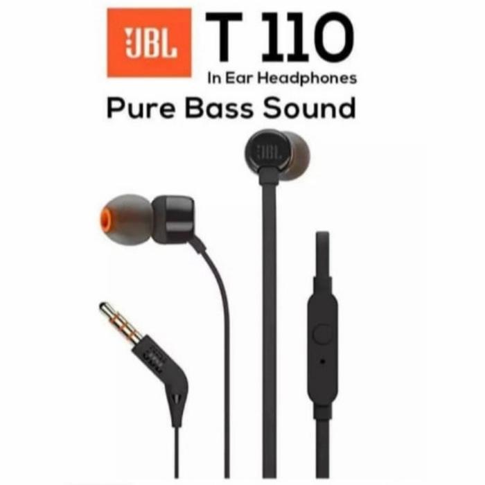 SALE JBL T 110 Earphone With Mic Head Phone Headset T110 ORIGINAL IMS Termurah