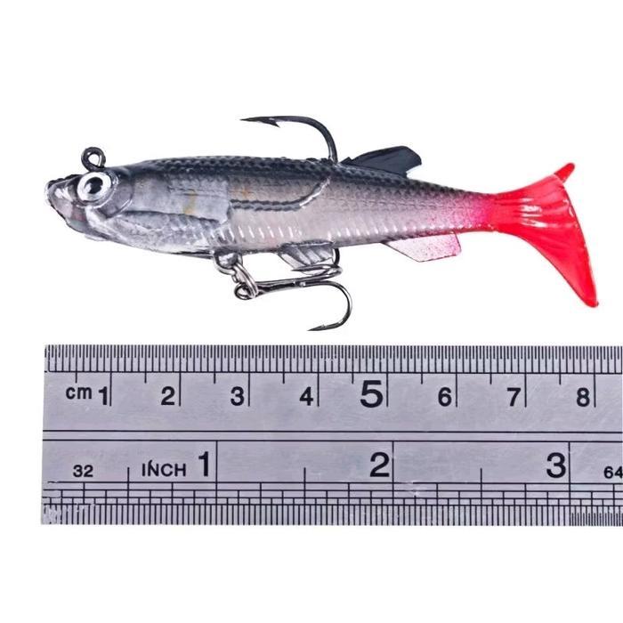 News UMPAN PANCING LURE CASTING KAKAP KERAPU SOFTLURE BENTUK IKAN REALIS 8CM 13GR