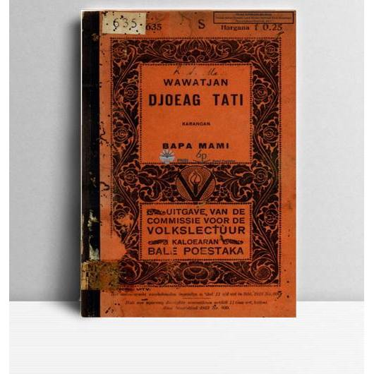 Wawatjan Djoeag Tati. Bapa Mami. Balai Pustaka. TA. TT.