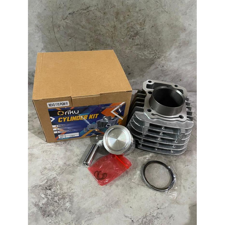 (Oriku) Blok Seher Silinder Blok Komplit Revo 110 Pgm Fi Revo Fit Fi