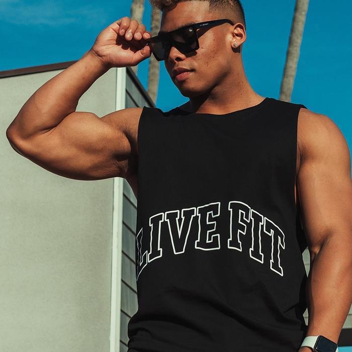 TANKTOP PRIA GYM LIVE FIT L-2221 Outdoor Sport
