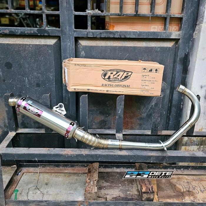 Knalpot Kenalpot Racing Rap Stainless Pnp Cb Gl Megapro & Tiger