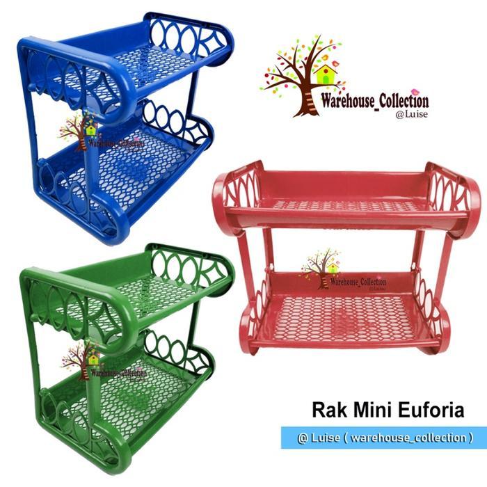RAK PLASTIK SUSUN 2 / RAK PLASTIK MURAH / RAK BUMBU EUFORIA / RAK SERBA GUNA