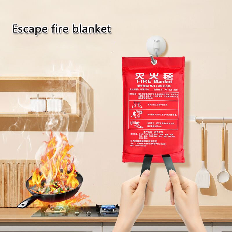 Emergency Fire Blanket Fire Extinguisher Blanket Fire Suppression Fabric Flame Retardant Towel Fire