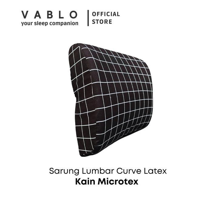 Vablo Sarung Bantal Lumbar Curve Latex Foam Motif - Resleting